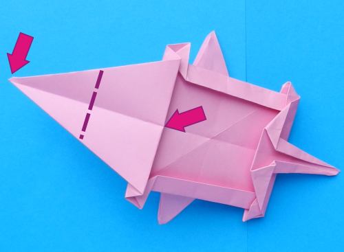 Folding an Origami Flying Pig