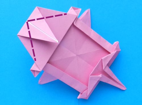 Folding an Origami Flying Pig