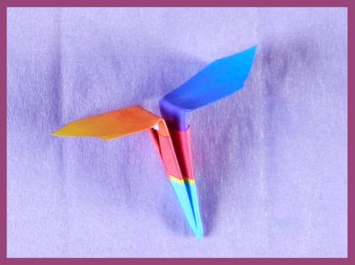 Origami Flying Spinning Top