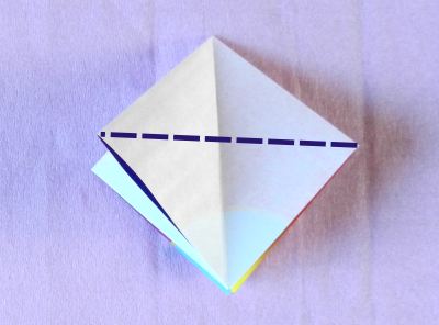 Origami flying spinning top instructions