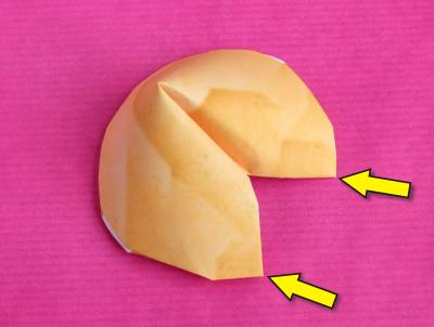 how to make an origami fortune cookie