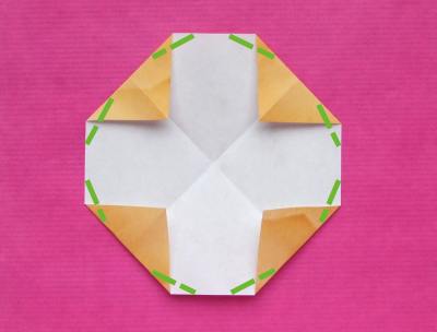 how to make an origami fortune cookie