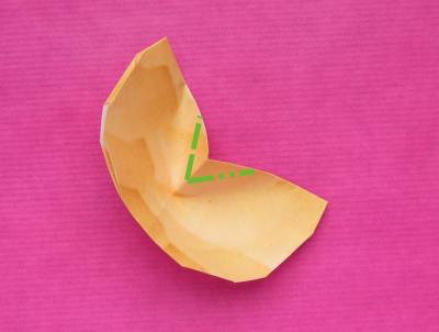 how to make an origami fortune cookie