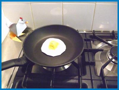 Origami Fried Egg