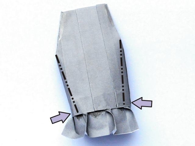 Make an Origami frill hem pencil skirt