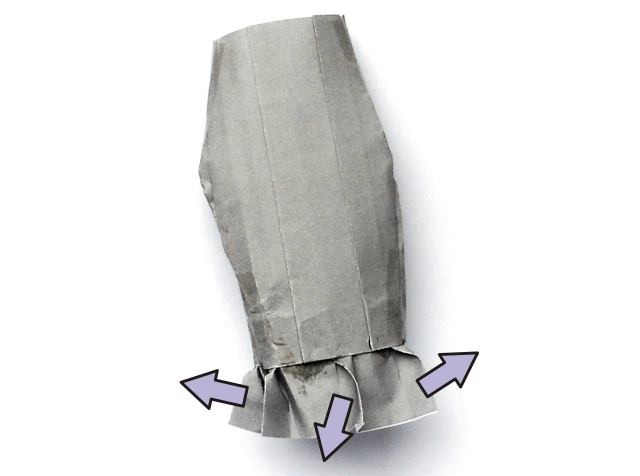 Make an Origami frill hem pencil skirt