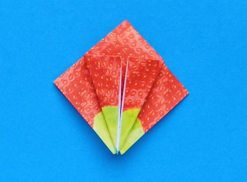 Make an Origami strawberry