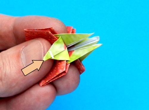 Make an Origami strawberry