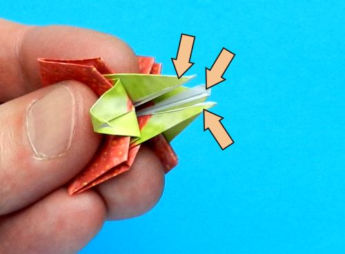 Make an Origami strawberry