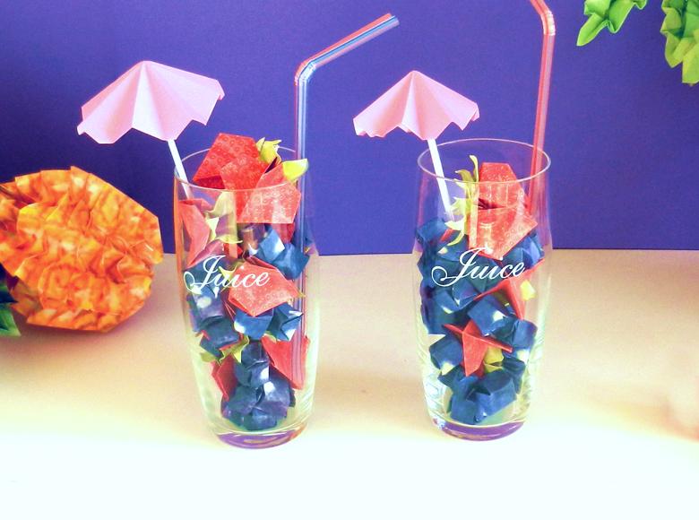 Origami Fruit Cocktails