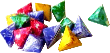 Origami gemstones