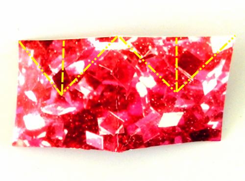 Fold Origami gemstones
