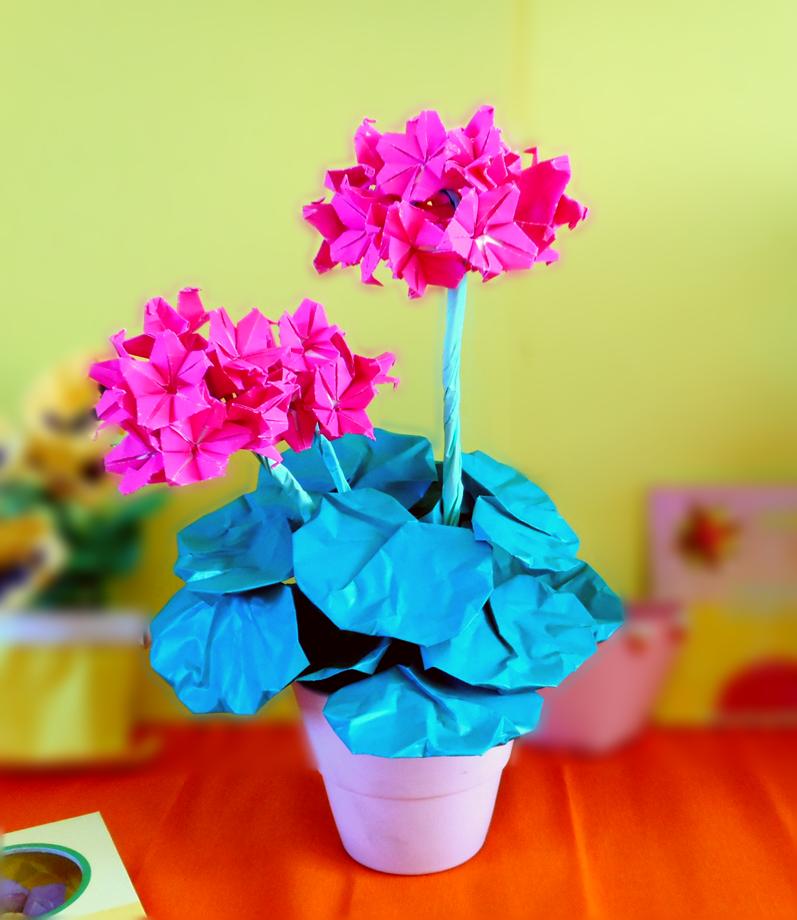 Origami Geranium