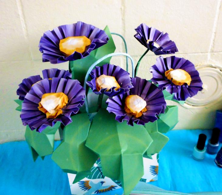 Origami Gerbera flowers