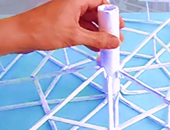 Reuzenrad van papier maken