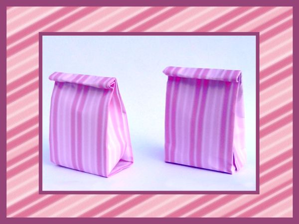 roze gestreepte cadeau tasjes van papier roze gestreepte cadeau tasjes van papier