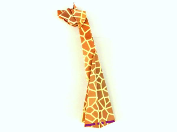 Origami giraffe maken