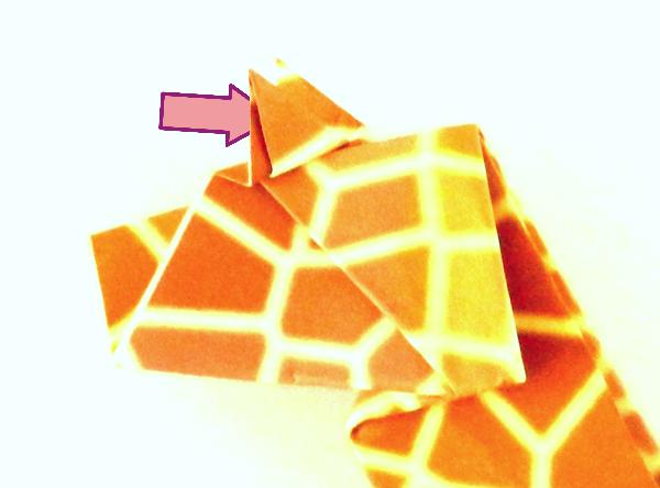 Origami giraffe maken