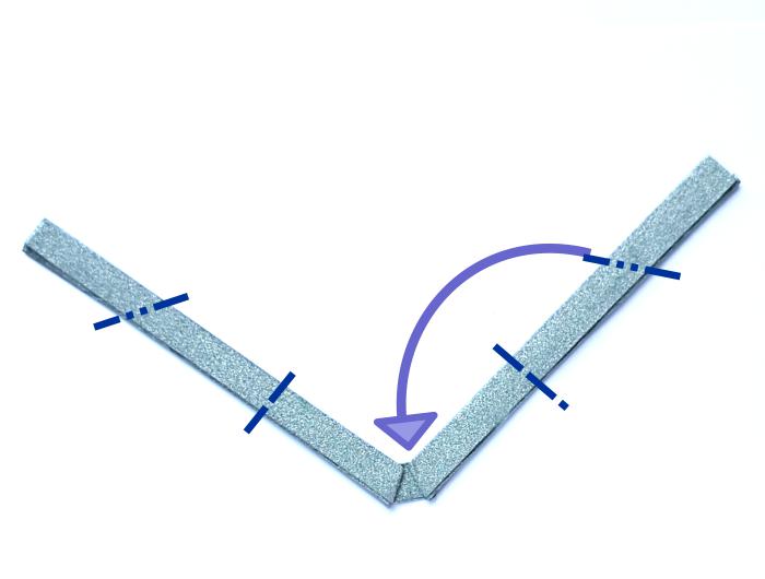 Origami strikje vouwen