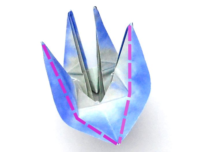 Make Origami Glory of the snow flowers