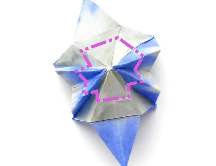 Make Origami Glory of the snow flowers Make Origami Glory of the snow flowers