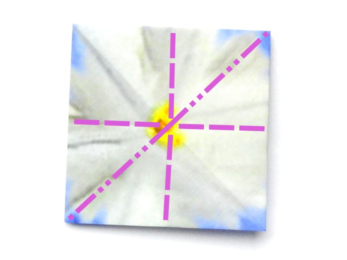 Make Origami Glory of the snow flowers Make Origami Glory of the snow flowers