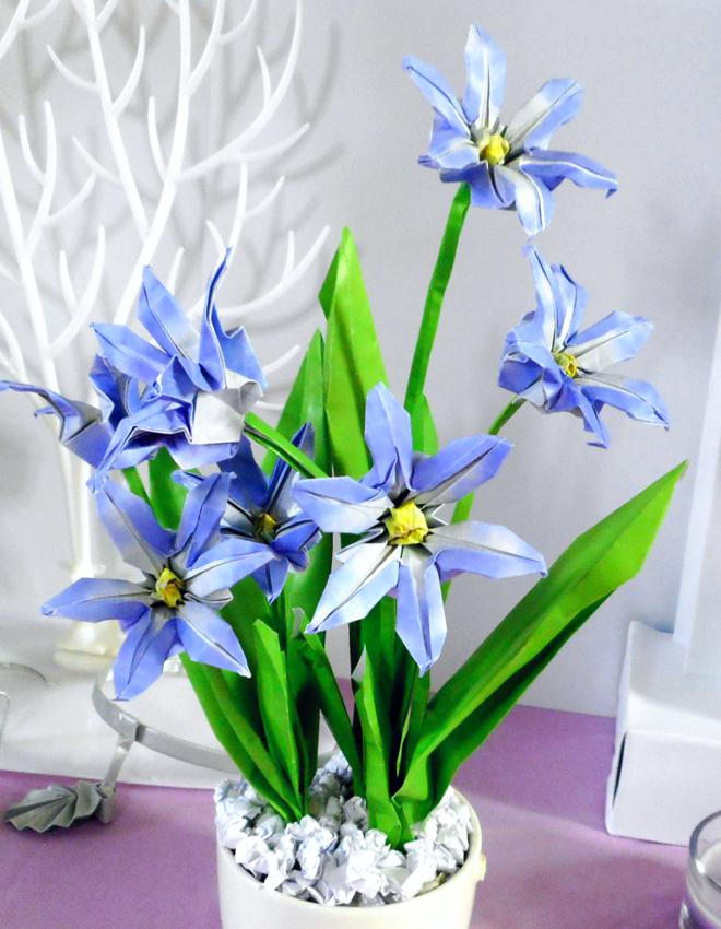 Origami Glory of the snow flowers Origami Glory of the snow flowers