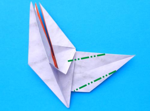 How to fold an Origami flying Goose