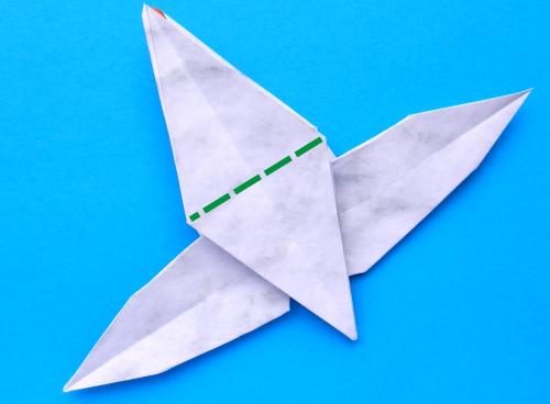 How to fold an Origami flying Goose