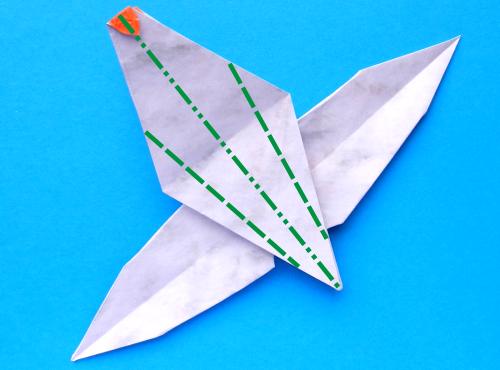 Een Origami gans vouwen Een Origami gans vouwen