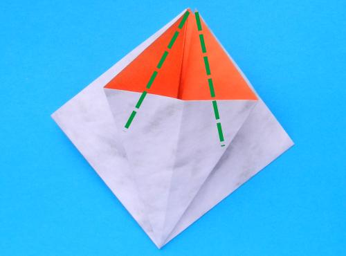 How to fold an Origami flying Goose