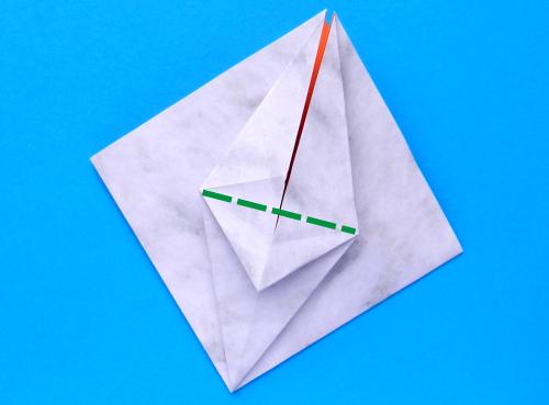 Een Origami gans vouwen