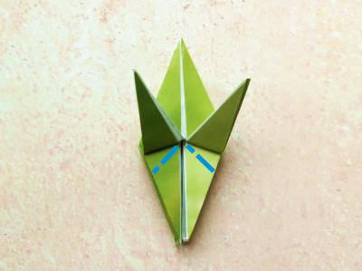 diagrams for an origami grasshopper