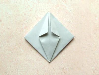 diagrammen voor een origami sprinkhaan