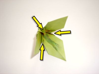 groene origami bloem groene origami bloem