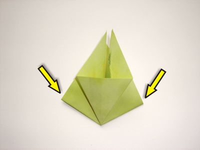 groene origami bloem groene origami bloem
