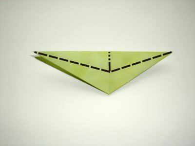 diagrams for a green origami flower