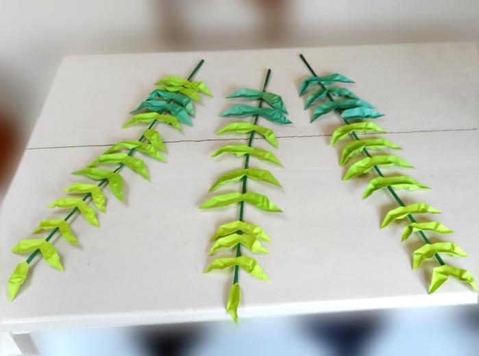 Origami Bamboo Leafs