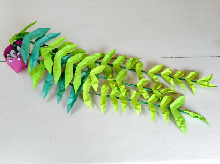 Origami hangplant