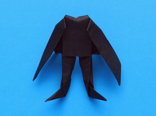 origami onthoofde ruiter van papier