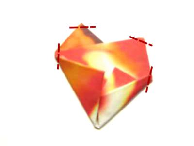Origami Hartje vouwen Origami Hartje vouwen