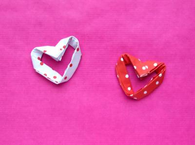 Origami hearts