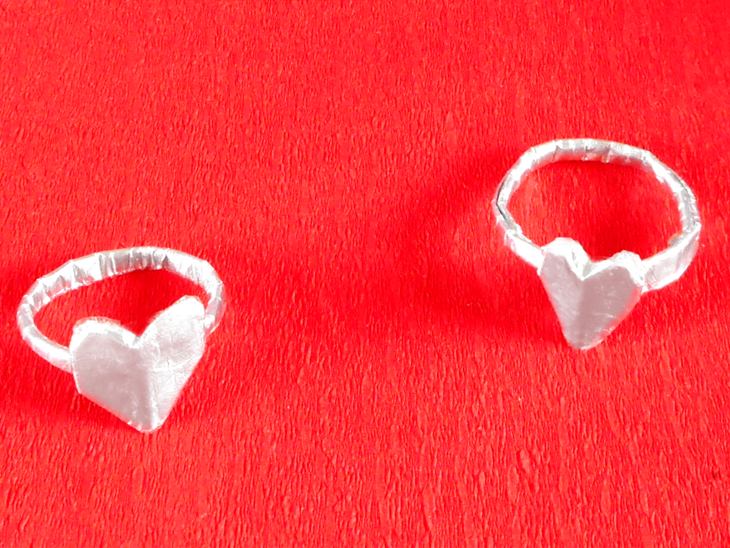 Origami Heart Rings