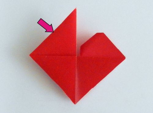 How to fold an Origami Heart Bookmark