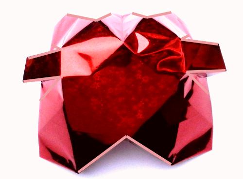 Make an Origami Heart Shaped Box