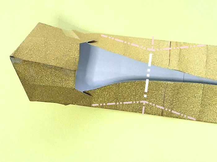 Origami hoge hakken vouwen