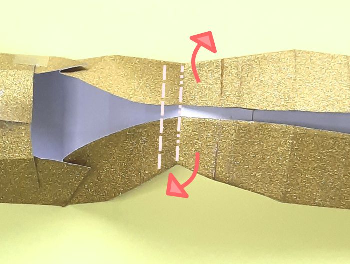 Origami hoge hakken vouwen