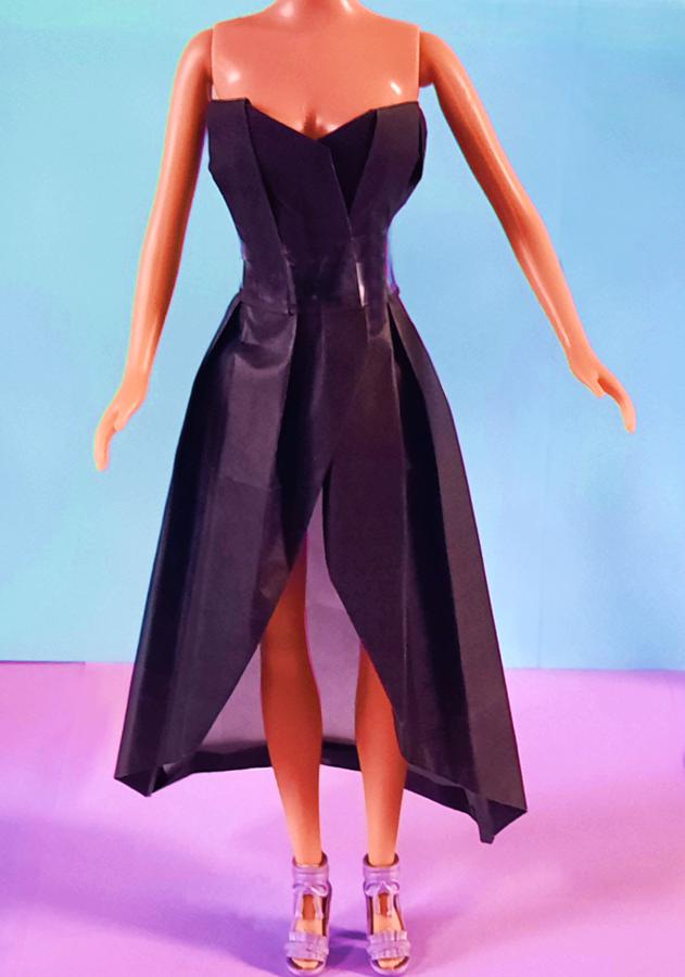 Origami High Low Dress