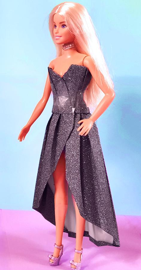 Origami High-Low Dress