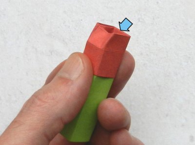 how to fold an origami red berry